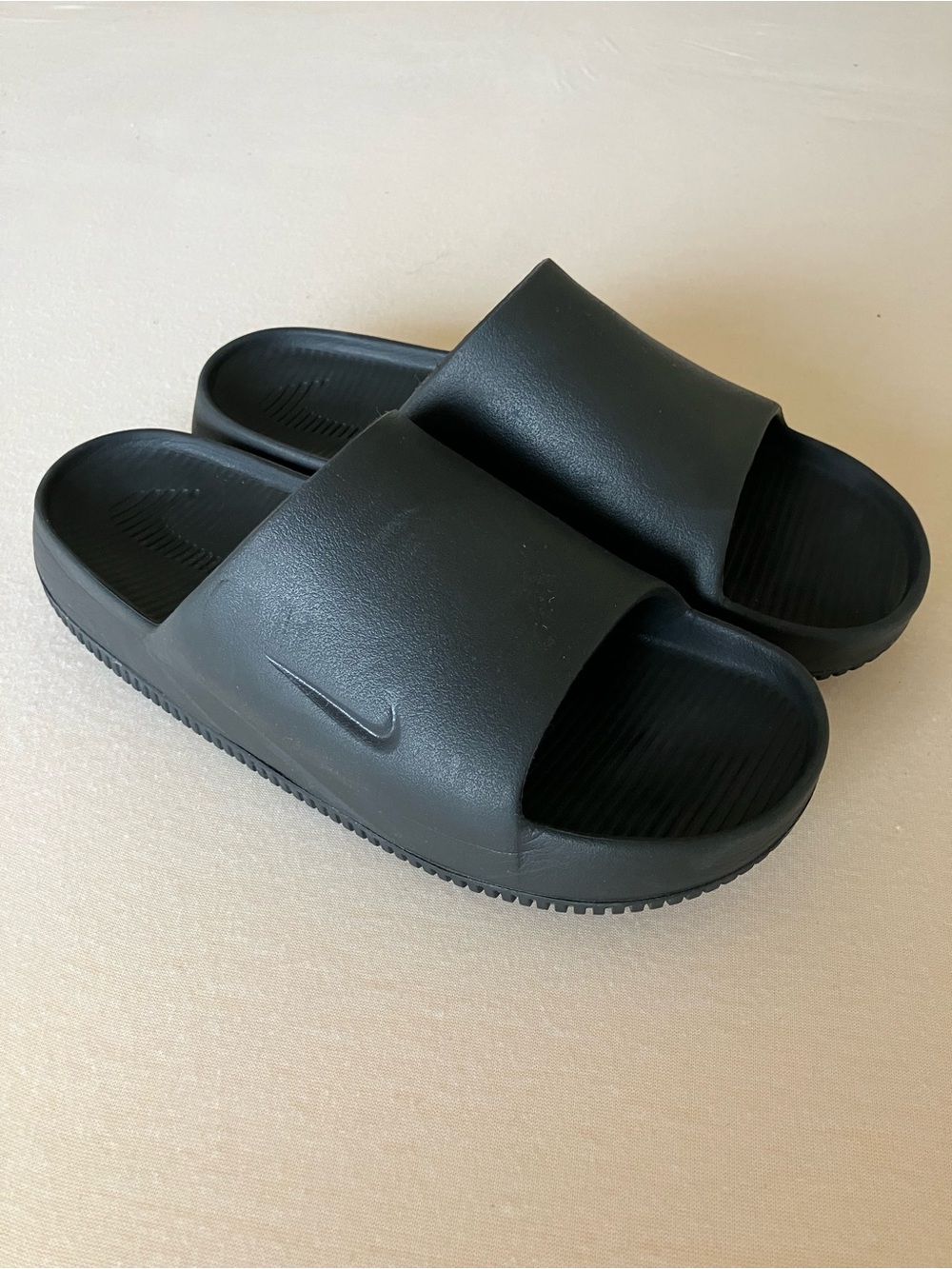 Calm Slide Black Foam Sandals - Men’s Size 9 (M9 / W10) | (FD4116-001)